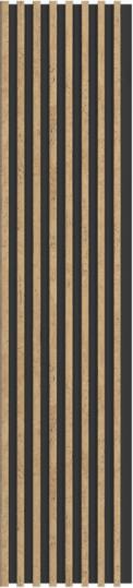 Pvc Louvers Panel Wood Brown 8x0.41 Ft - Pn 03267