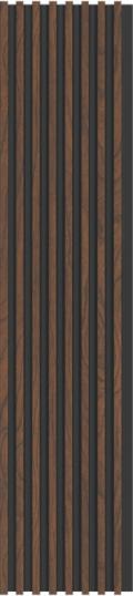 Pvc Louvers Panel Wood Brown 8x0.41 Ft - Pn 03273