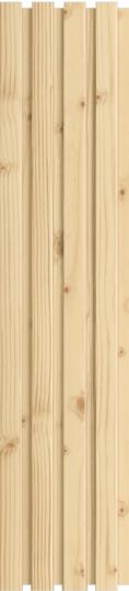 Pvc Louvers Panel Wood Cream 8x0.41 Ft - Pn 03275