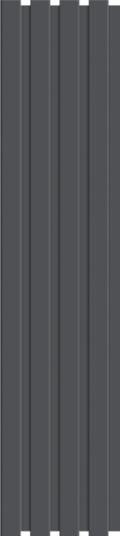 Pvc Louvers Panel Plain Colors Grey 8x0.41 Ft - Pn 03286