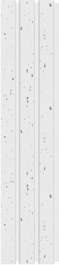 Pvc Louvers Panel Marble & Stone White 8x0.41 Ft - Pn 03287