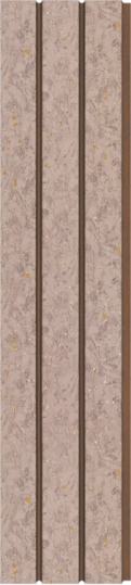 Pvc Louvers Panel Wood Beige 8x0.41 Ft - Pn 03295