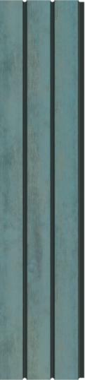 Pvc Louvers Panel Designer Blue 8x0.41 Ft - Pn 03299