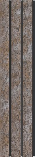 Pvc Louvers Panel Designer Brown 8x0.41 Ft - Pn 03301