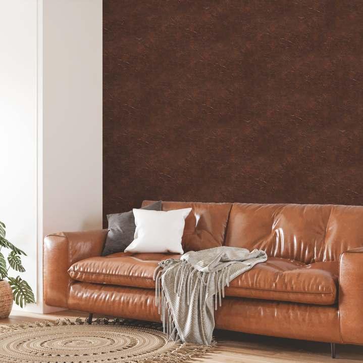 Decorative Wall Louvers Panel Metallic Brown 8x2 Ft - Pn 03303