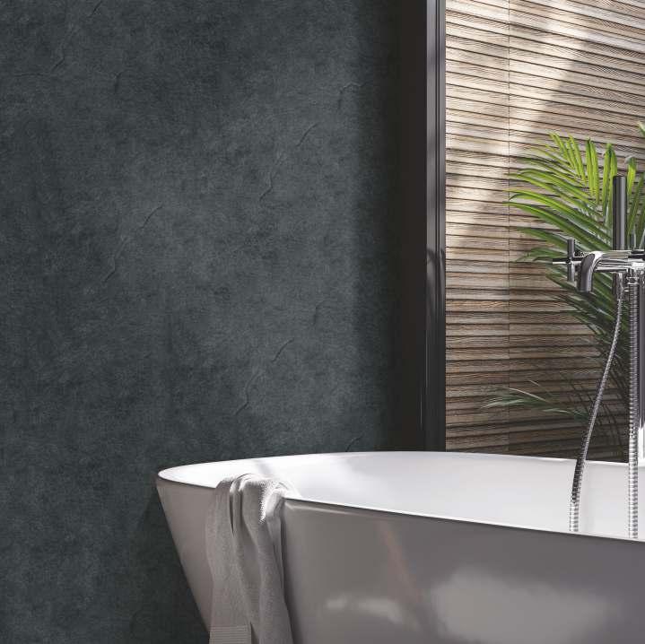 Decorative Wall Louver/Panel 8x2 ft marble & stone Black PN 03309