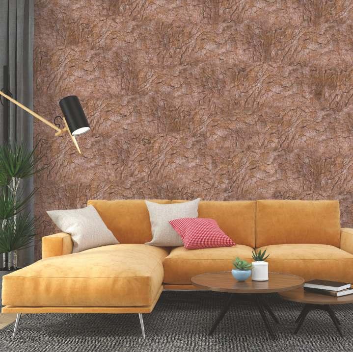 Decorative Wall Louvers Panel Metallic Brown 8x2 Ft - Pn 03328