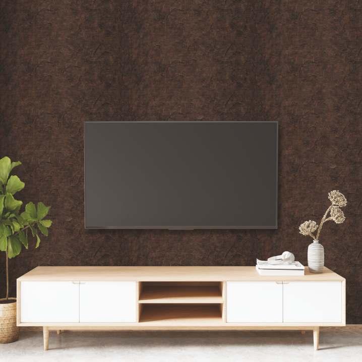 Decorative Wall Louvers Panel Metallic Brown 8x2 Ft - Pn 03332