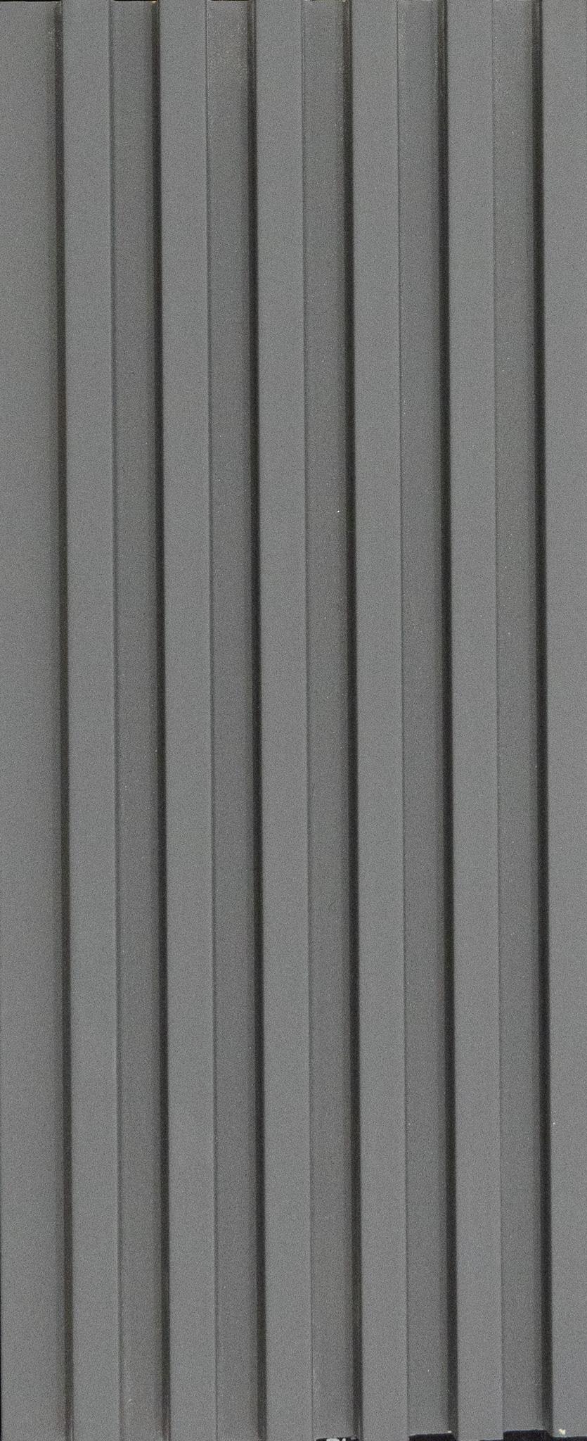 9.5 Ft X 5 Inch Louvers Panel Plain Colors Black 9.5x0.41 - Pn 03621