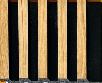 Charcoal Louver Wood Brown 8x0.41 Ft - Pn 03650