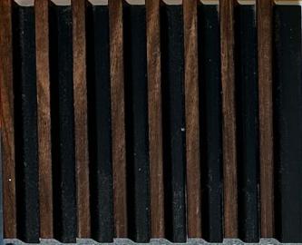 Charcoal Louver Wood Brown 8x0.41 Ft - Pn 03652