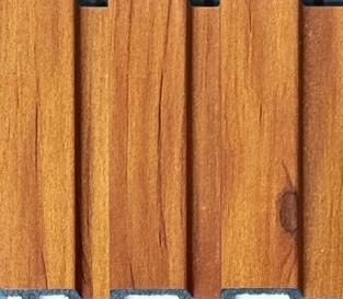 Charcoal Louver Wood Brown 8x0.41 Ft - Pn 03660