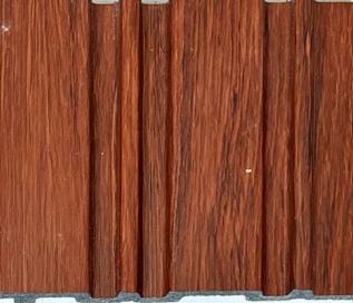 Charcoal Louver Wood Brown 8x0.41 Ft - Pn 03663
