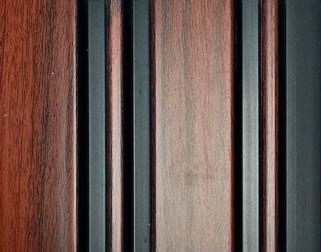 Charcoal Louver Wood Brown 8x0.41 Ft - Pn 03664