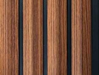 Charcoal Louver Wood Brown 8x0.41 Ft - Pn 03668
