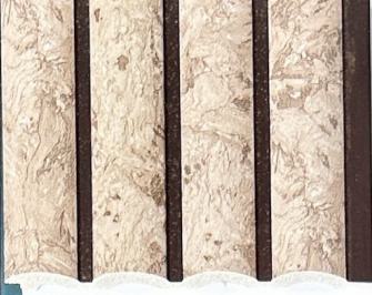 Charcoal Louver Wood Brown 8x0.41 Ft - Pn 03670