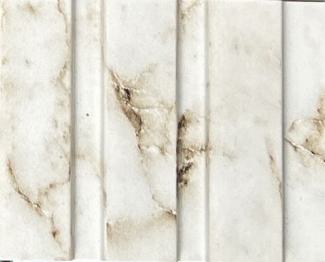 Charcoal Louver Marble & Stone White 8x0.41 Ft - Pn 03677