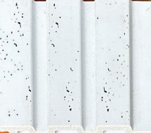 Charcoal Louver Marble & Stone White 8x0.41 Ft - Pn 03680