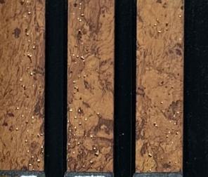 Charcoal Louver Wood Brown 8x0.41 Ft - Pn 03681