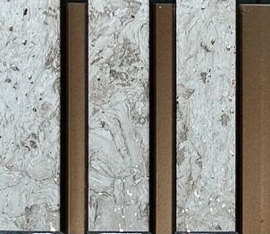 Charcoal Louver Marble & Stone Brown 8x0.41 Ft - Pn 03684