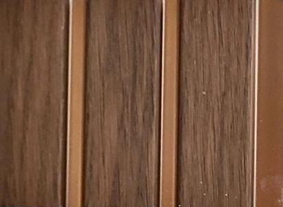 Charcoal Panel Louver Wood Brown 8x0.41 Ft - Pn 05334
