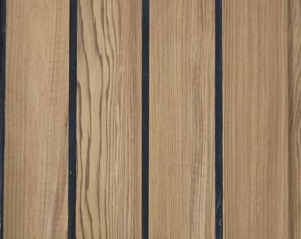Charcoal Panel Louver Wood Brown 8x0.41 Ft - Pn 05368