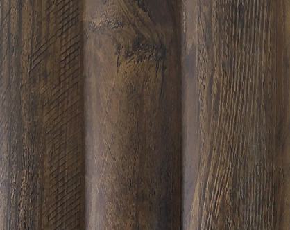 Charcoal Panel Louver Wood Brown 8x0.41 Ft - Pn 05372