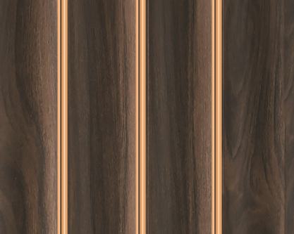 Charcoal Panel Louver Wood Brown 8x0.41 Ft - Pn 05376