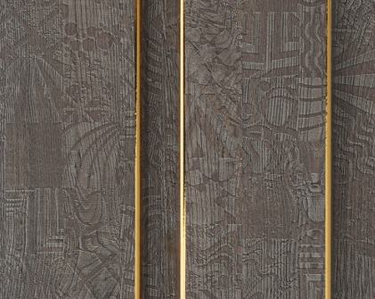Best Panels Charcoal Panel/Louver 8x0.41 ft wood Brown PN 05380