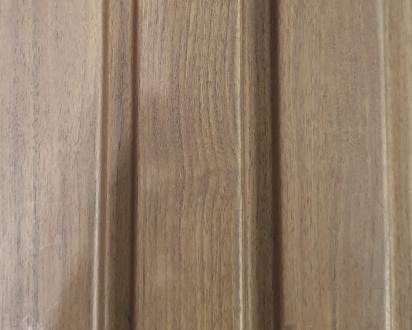 Charcoal Panel Louver Wood Brown 8x0.41 Ft - Pn 05413