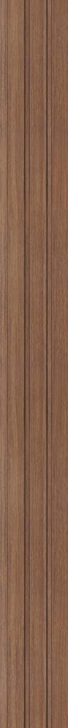 Charcoal Panel Louver Wood Brown 8x0.41 Ft - Pn 05428