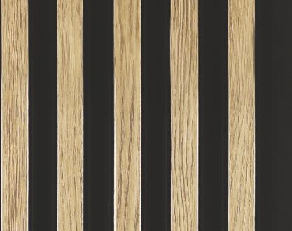 Charcoal Panel Louver Wood Brown 8x0.41 Ft - Ptn 9038