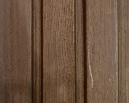 Charcoal Panel Louver Wood Brown 8x0.41 Ft - Ptn 9063