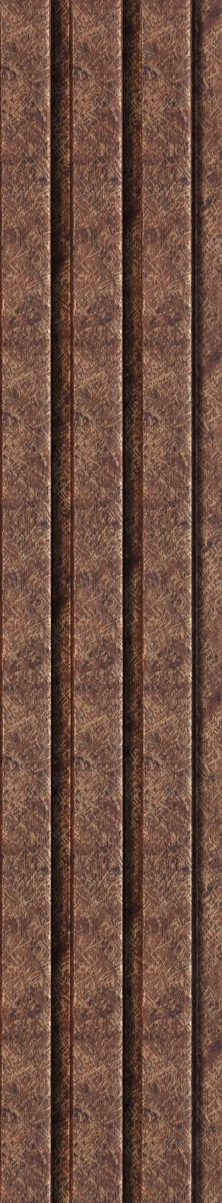 Cute Decor Panels Fluted Louvers 8x0.41 ft designer Brown CD 306