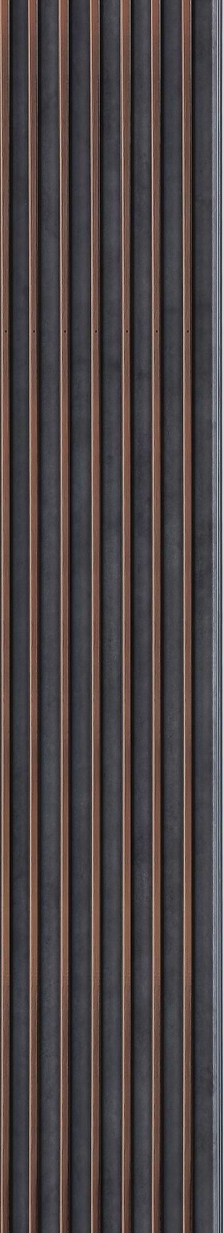 Fluted Louvers Designer Wenge 8x0.41 Ft - Cd 239-9