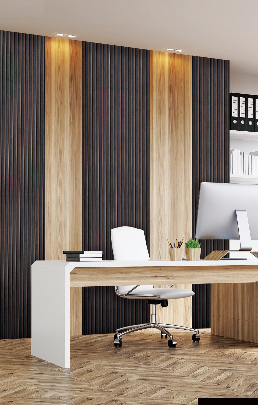 Fluted Louvers Designer Wenge 8x0.41 Ft - Cd 239-9