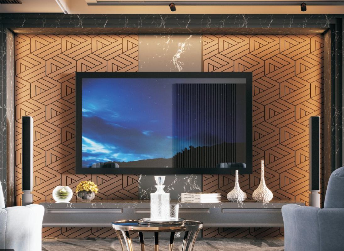 Color Box Red Decorative Wall Panel 8x4 ft designer louvers Red 2016