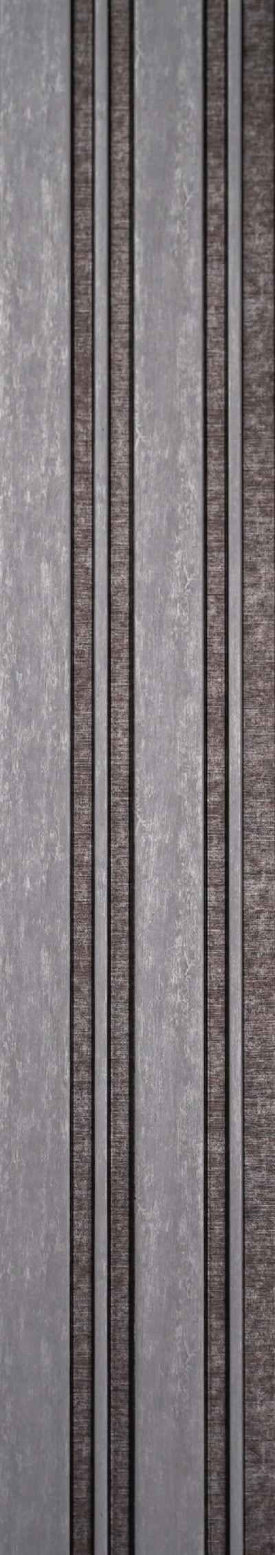 Patterned Finish Grey Charcoal Louvers Designer 8x0.41 Ft - Pt 813