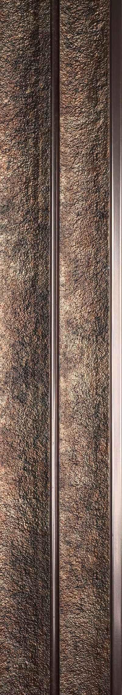 Stone Finish Brown Charcoal Louvers Marble & 9.5x0.45 Ft - Pt 906