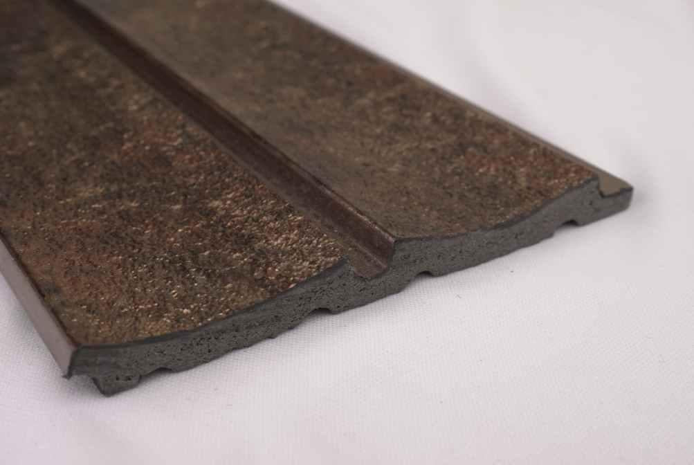 Stone Finish Brown Charcoal Louvers Marble & 9.5x0.45 Ft - Pt 906