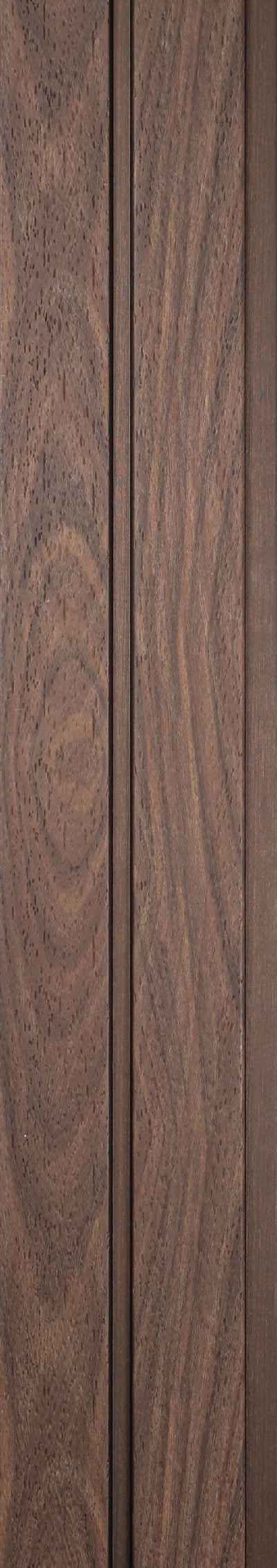 Wood Finish Brown Charcoal Louvers 8x0.41 Ft - Pt 801