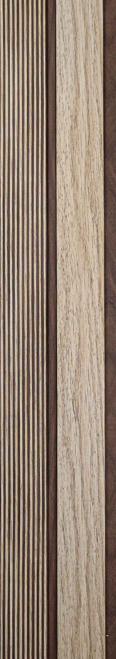 Wood Finish Brown Charcoal Louvers 8x0.41 Ft - Pt 803