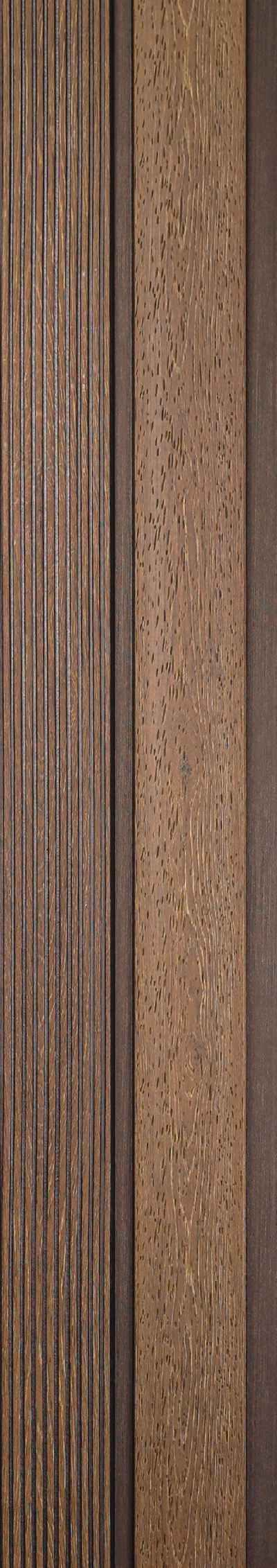 Wood Finish Brown Charcoal Louvers 8x0.41 Ft - Pt 804