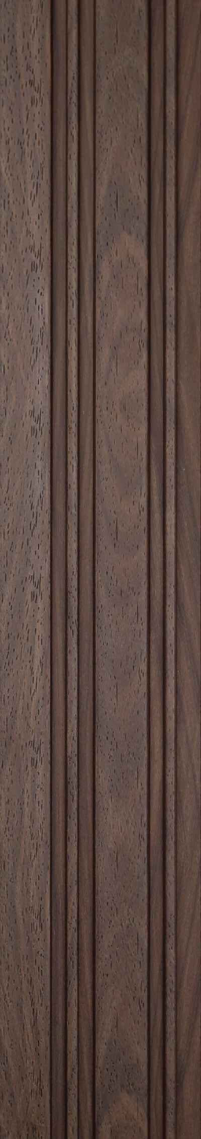 Wood Finish Brown Charcoal Louvers 8x0.41 Ft - Pt 811