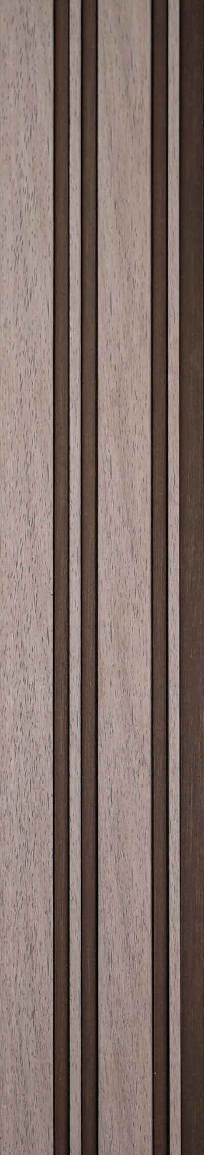 Wood Finish Brown Charcoal Louvers 8x0.41 Ft - Pt 812