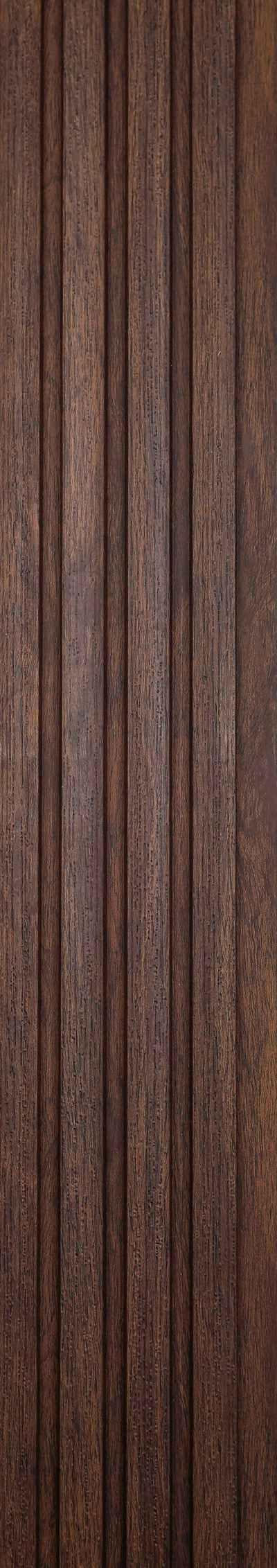 Wood Finish Brown Charcoal Louvers 8x0.41 Ft - Pt 842