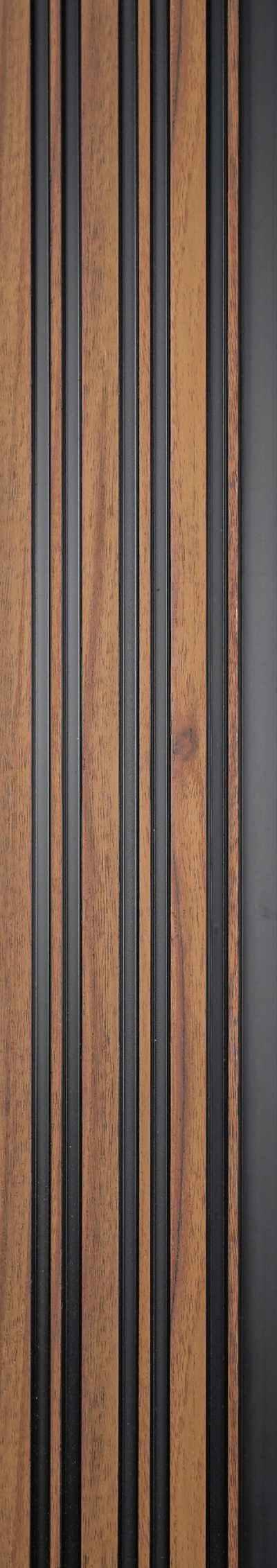 Wood Finish Brown Charcoal Louvers 8x0.41 Ft - Pt 846