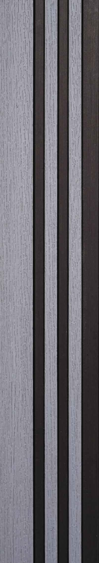 Wood Finish Grey Charcoal Louvers 9.5x0.45 Ft - Pt 901