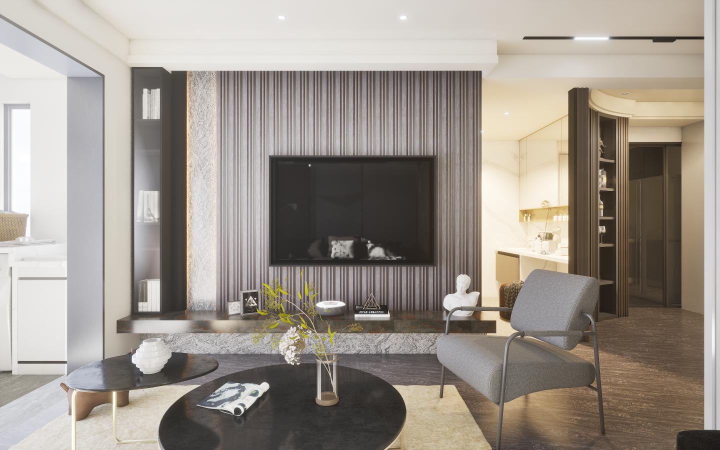 Wood Finish Grey Charcoal Louvers 9.5x0.45 Ft - Pt 903