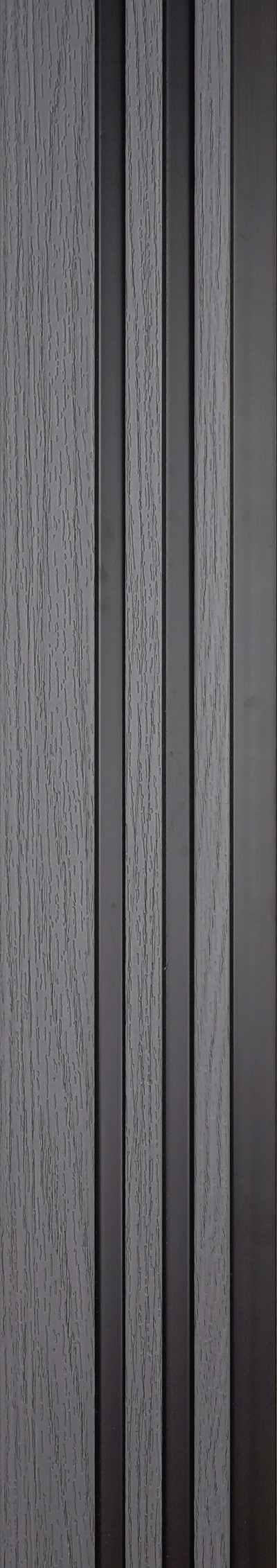 Wood Finish Grey Charcoal Louvers 9.5x0.45 Ft - Pt 903